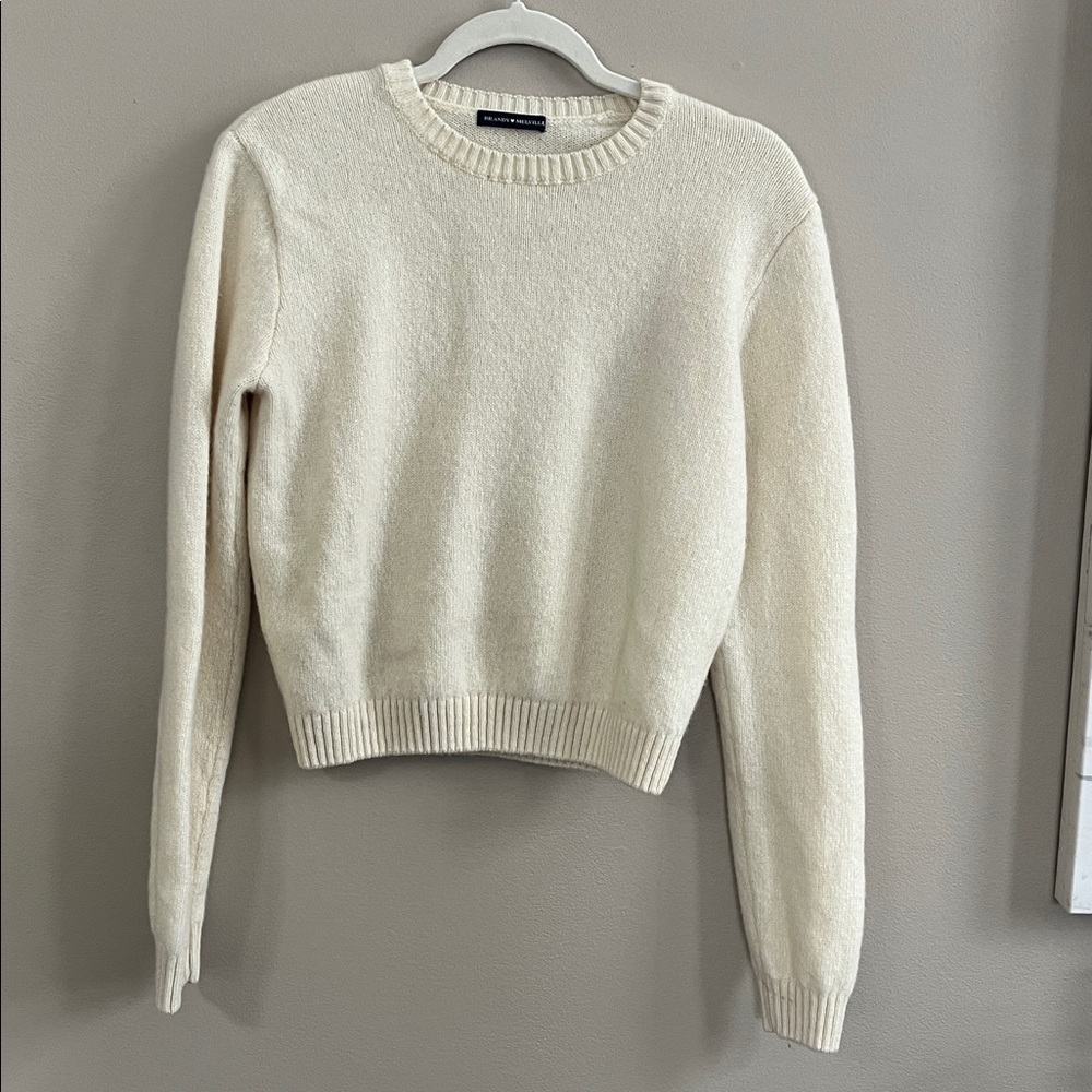 White Crewneck Sweater